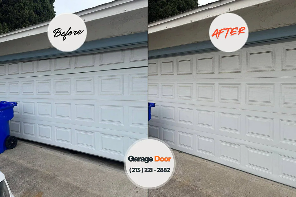 Before and after: garage door opener repair Scotts Hill, TN